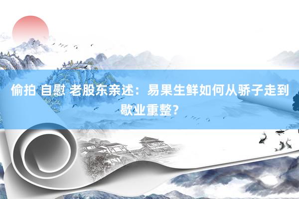 偷拍 自慰 老股东亲述：易果生鲜如何从骄子走到歇业重整？