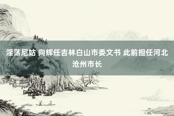 淫荡尼姑 向辉任吉林白山市委文书 此前担任河北沧州市长